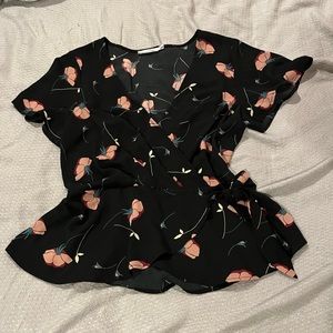 Peplum floral top from stitch fix! Very cute for work or casual!